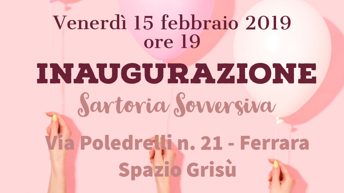 Inaugurazione Sartoria Sovversiva