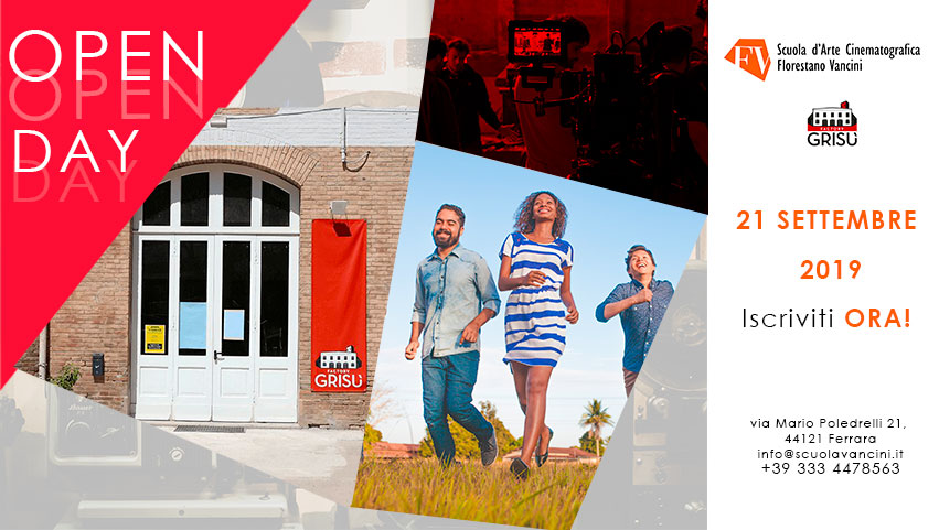 OPEN DAY 21 SETTEMBRE: presentazione Scuola d'Arte Cinematografica Florestano Vancini
